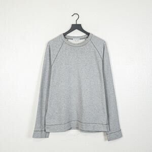 James Perse Standard Vintage Fleece Reglan Sweatshirt Heather Gray size 3